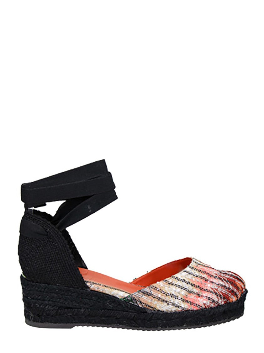 Missoni Black Espadrilles With Multicolor Fabric Laces
