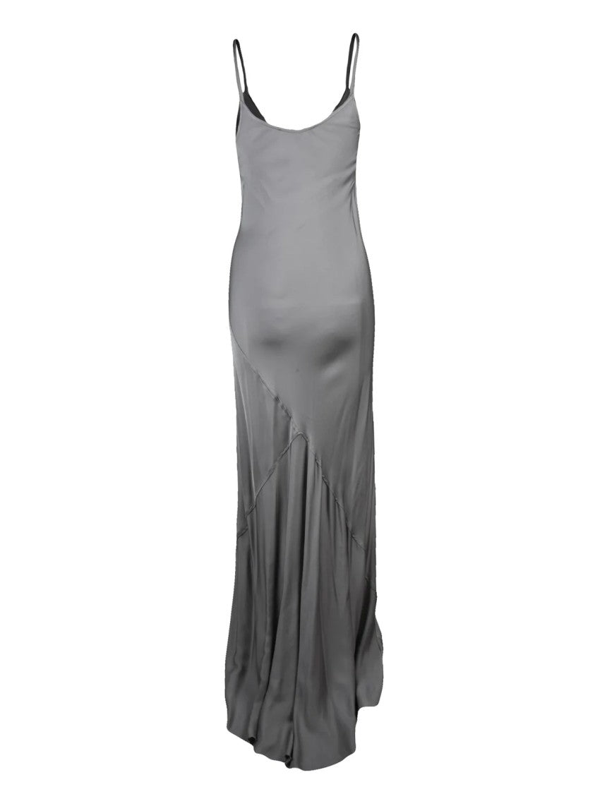 Jucca Grey Viscose Slip Dress