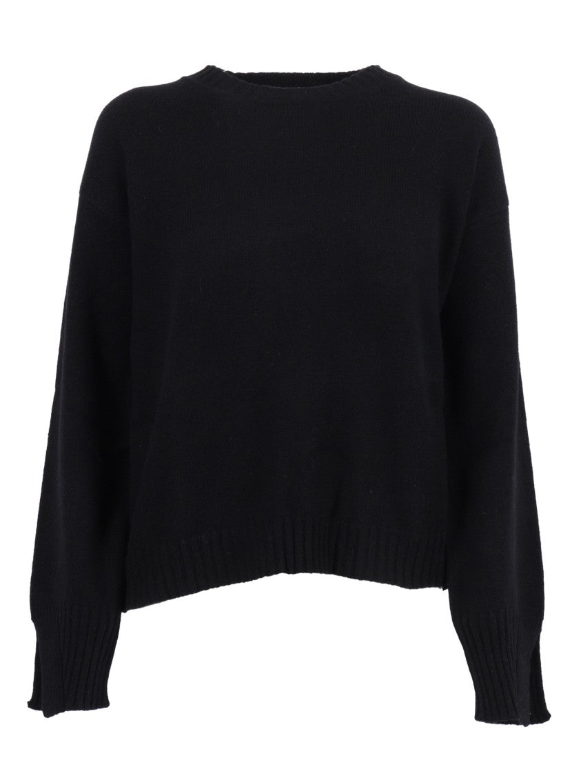 Kangra Cashmere Boxing Crew Neck With Dropped Wrists
