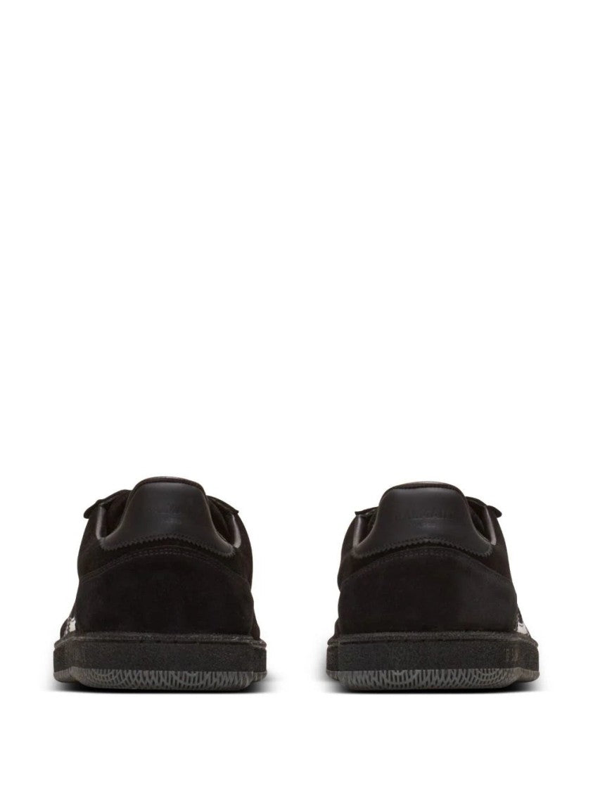 Balmain Swan Suede Sneakers