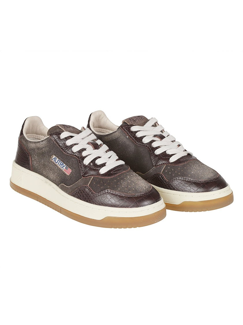 Autry Medalist Low Textured Suede Sneakers