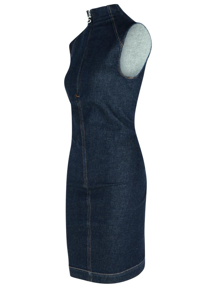 Sportmax Cerea' Dark Blue Cotton Dress