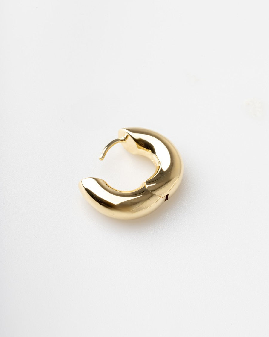 Tom Wood Chunky Hoops Small Gold