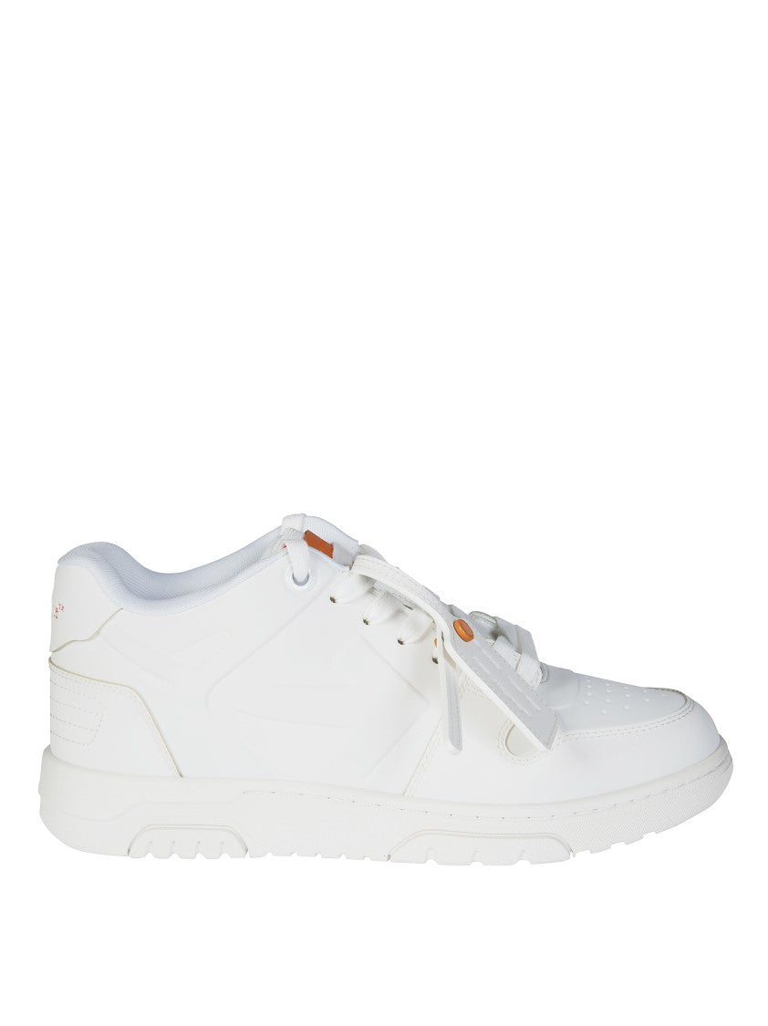 Off-White White Orange Laces Perforated Sneakers