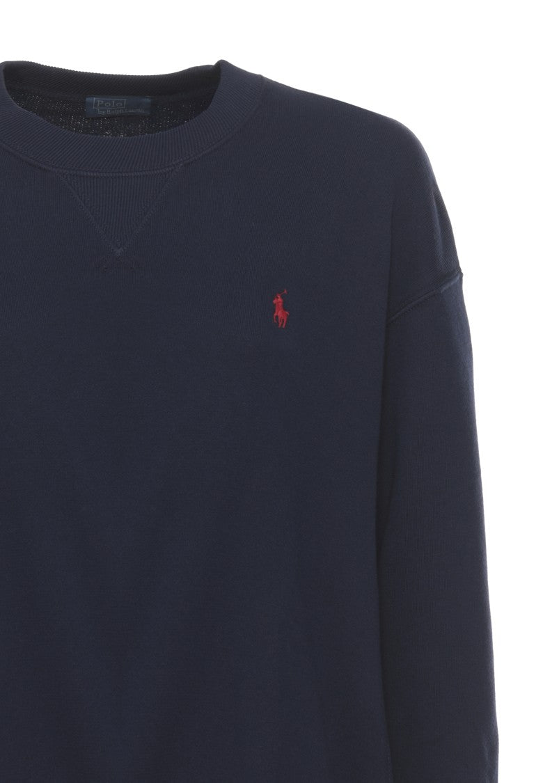 Polo Ralph Lauren Relaxed-Fit Cotton Sweatshirt With Iconic Embroidered Logo