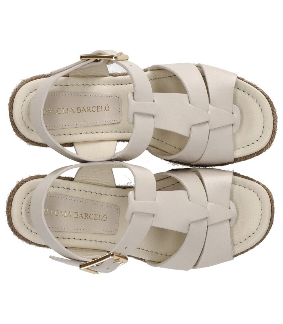 Paloma Barceló Alison White Wedge Sandal