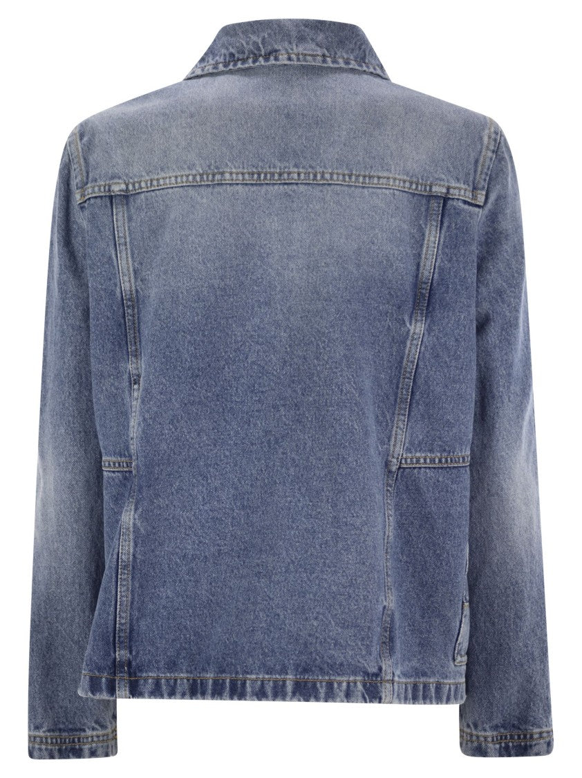 Fay 3 Ganci In Cotton Denim Jacket