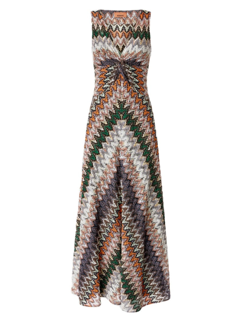 Missoni Multicolor Zig Zag Maxi Dress
