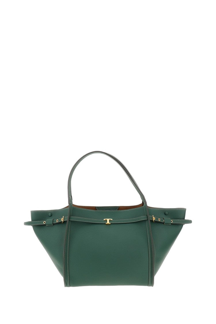 Tod's Green Medium Leather Shopping Bag