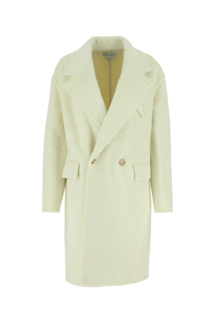 Bottega Veneta Ivory Wool Blend Coat