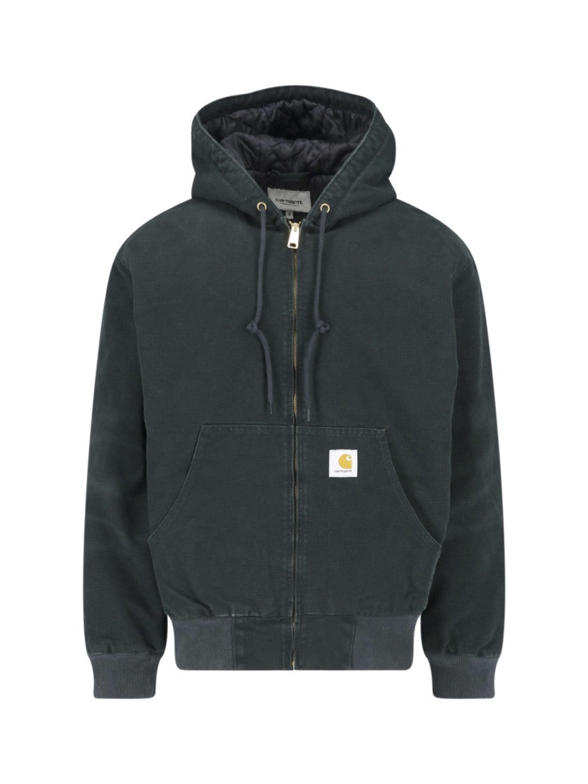 Carhartt Wip Green Og Active Organic Cotton Hooded Jacket