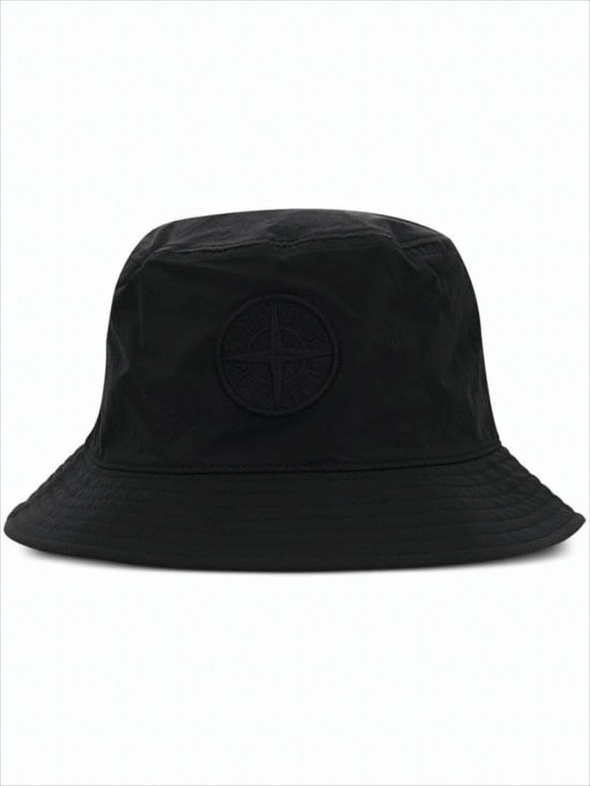Stone Island Soft Wool Bucket Hat With Tonal Logo Patch