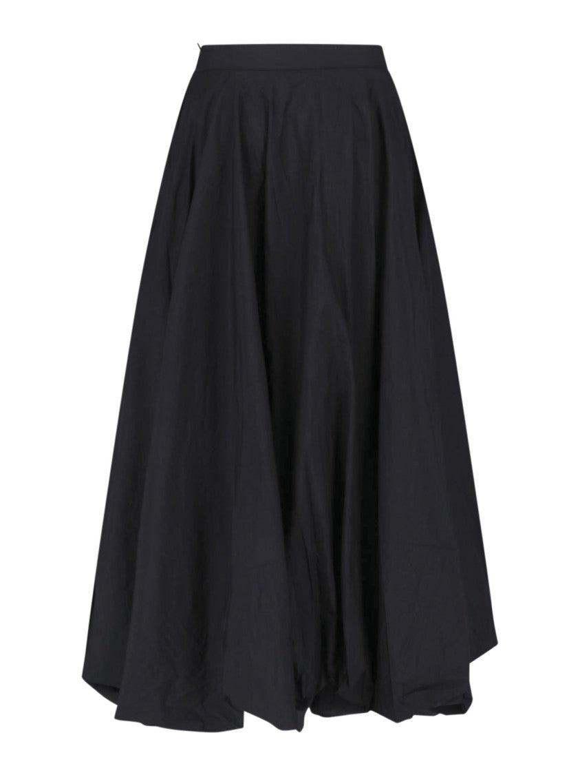 Y-3 Black Gradient 3 Stripes Midi Skirt