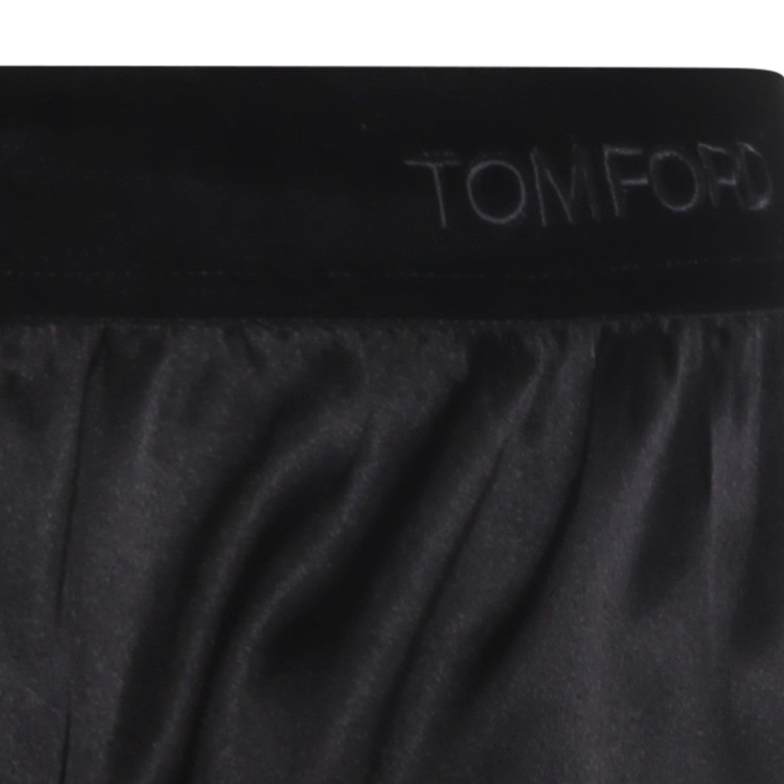 Tom Ford Black Relaxed-Fit Silk Shorts