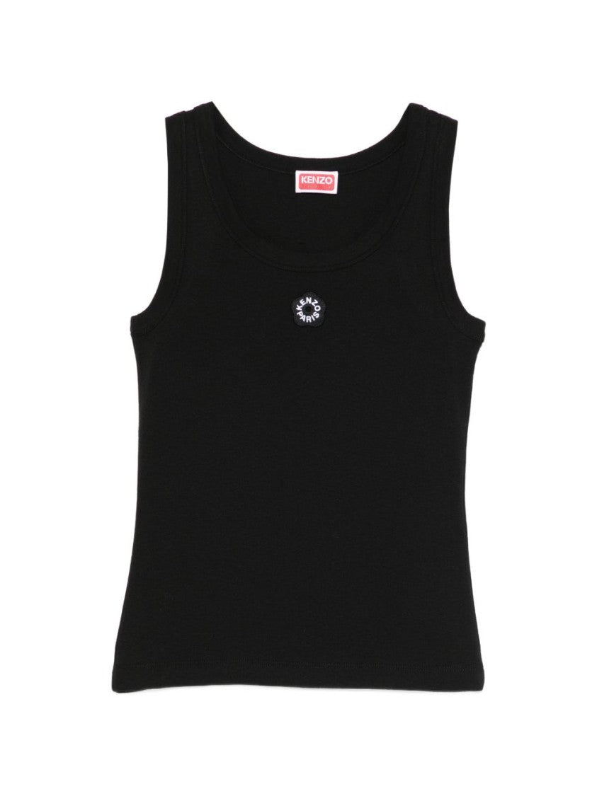 Kenzo Fitted Black Tank Top