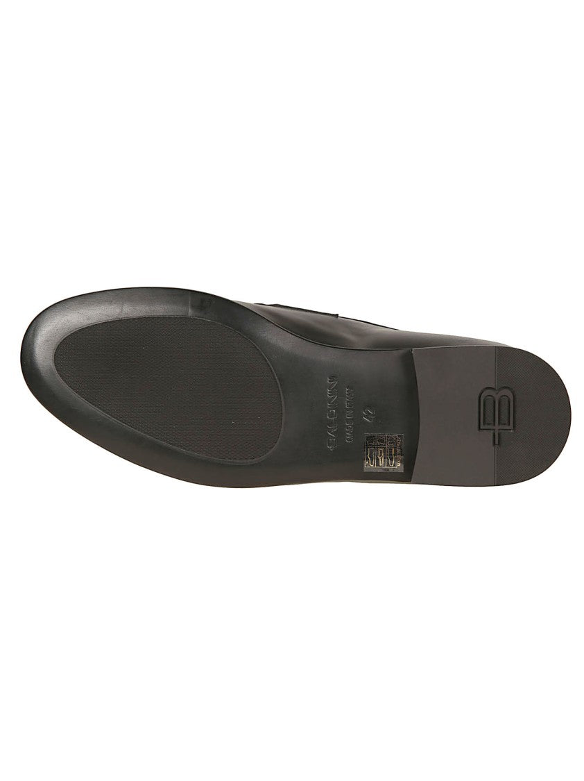Baldinini Black Nappa Leather Penny Loafers