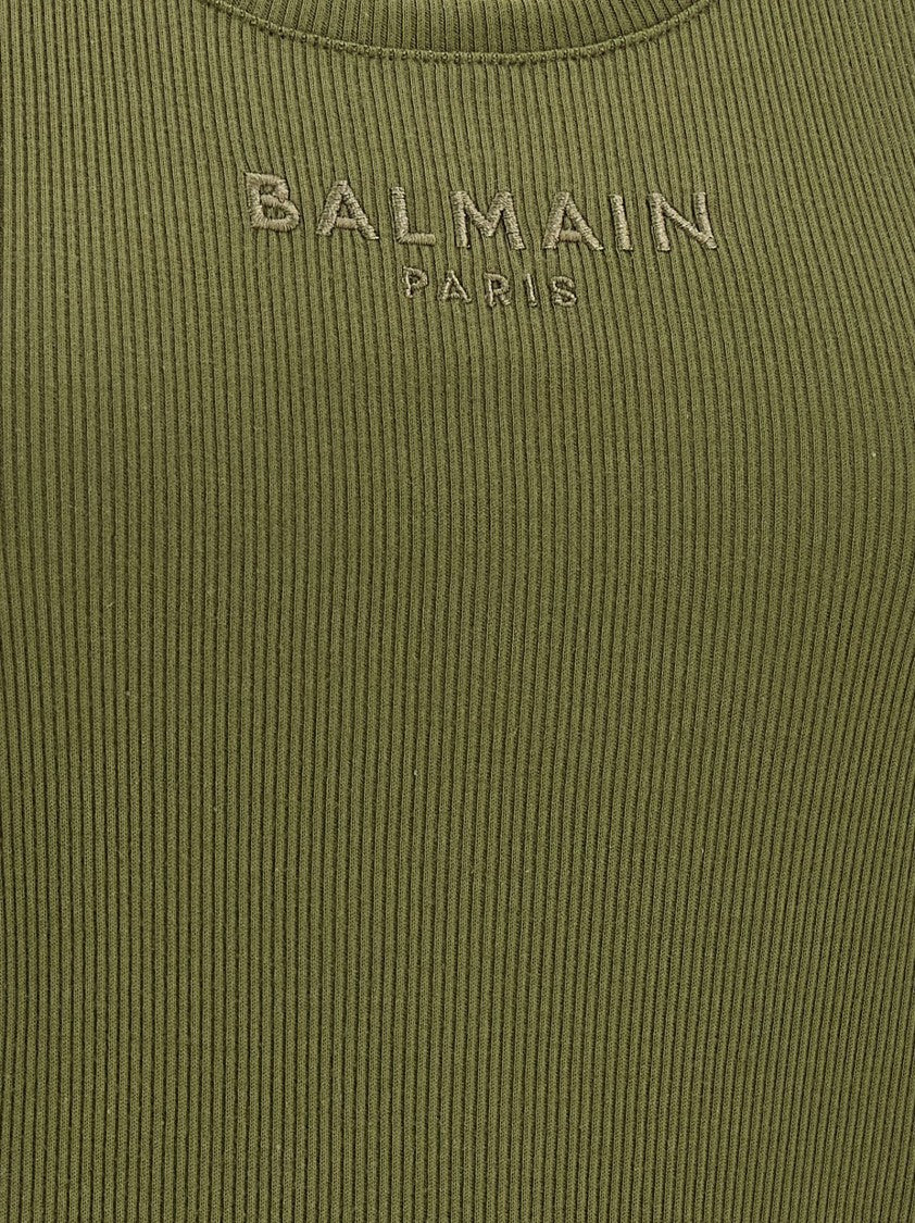 Balmain Logo Embroidery Tank Top