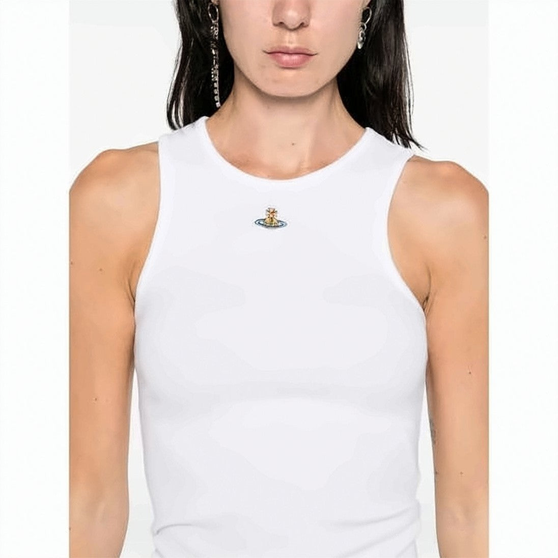 Vivienne Westwood Draped Cowl Neckline Sleeveless Top