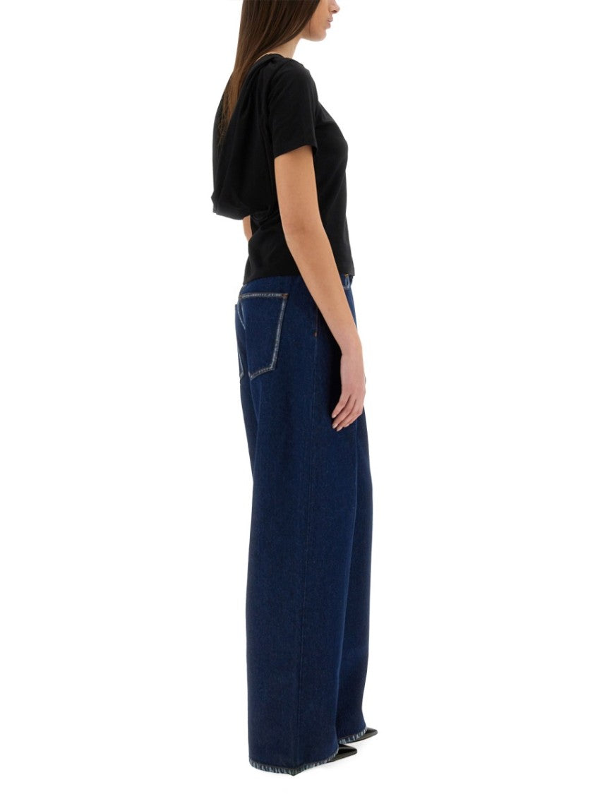 Nina Ricci Slim-Fit T-Shirt With Draped Open Back