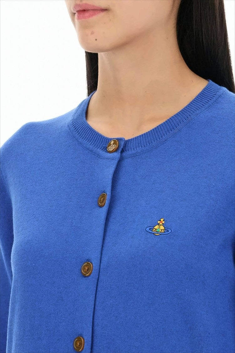 Vivienne Westwood Button-Down Blended Cardigan With Ribbed Hem