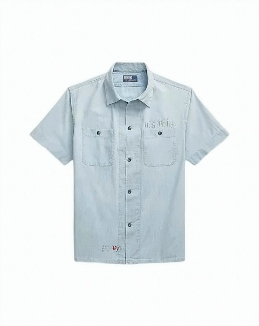 Polo Ralph Lauren Short-Sleeve Button-Up Shirt With Classic Collar