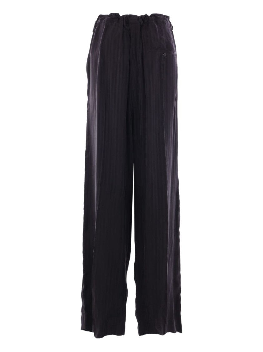 Balenciaga Wide-Leg Drawstring Trousers With Oversized Fit