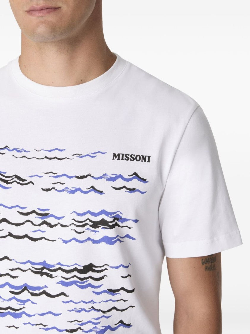 Missoni Multicolor Wave Print T-Shirt