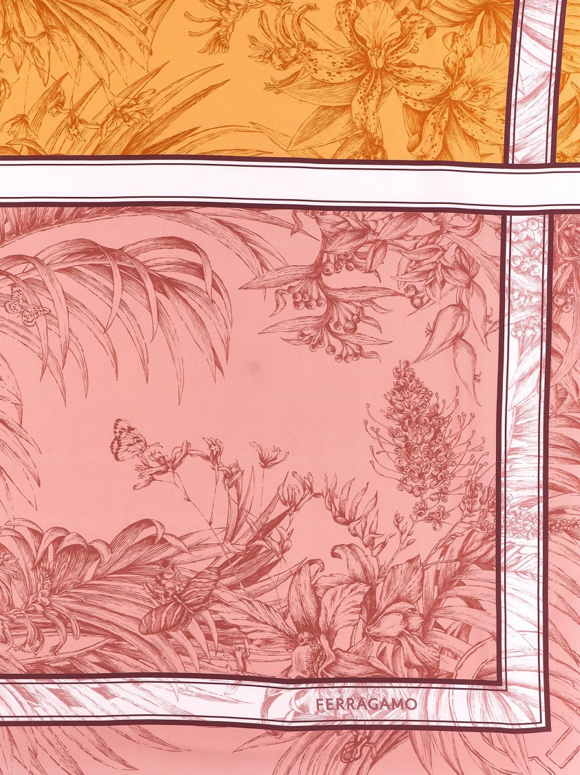 Ferragamo 'Gravure' Print Scarf