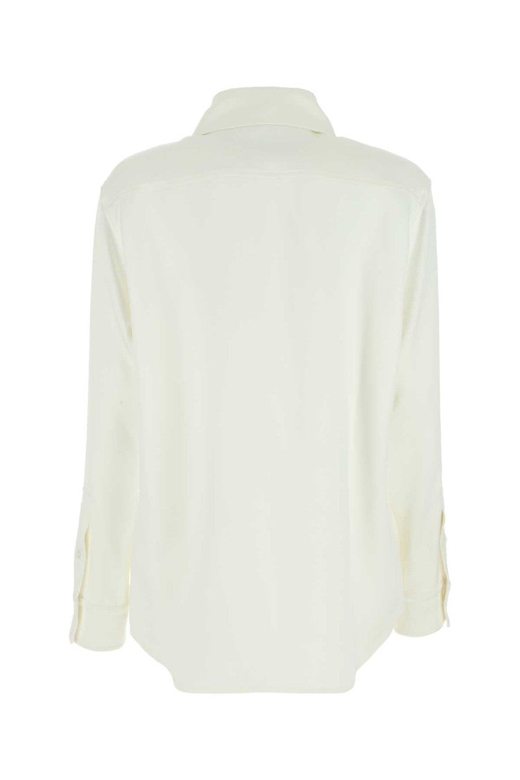 Bottega Veneta Ivory Satin Shirt