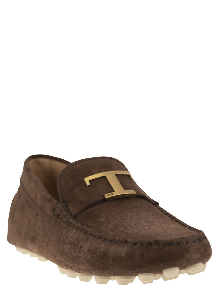 Tod's Rubber Bubble T In Suede Leather