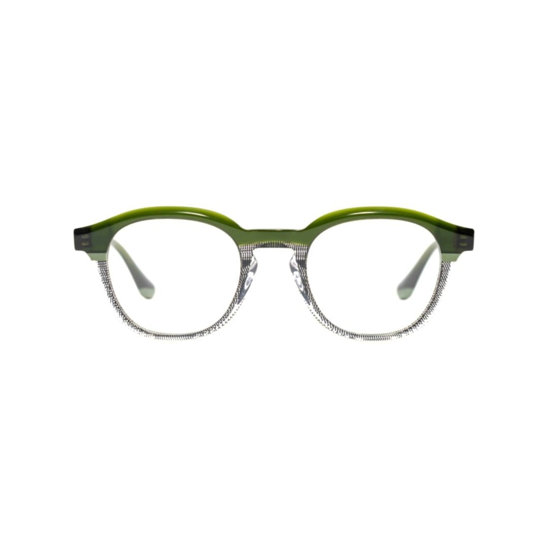 Xavier Garcia Design Pierre C-3 Round Frame Two-Tone Acetate Eyeglasses