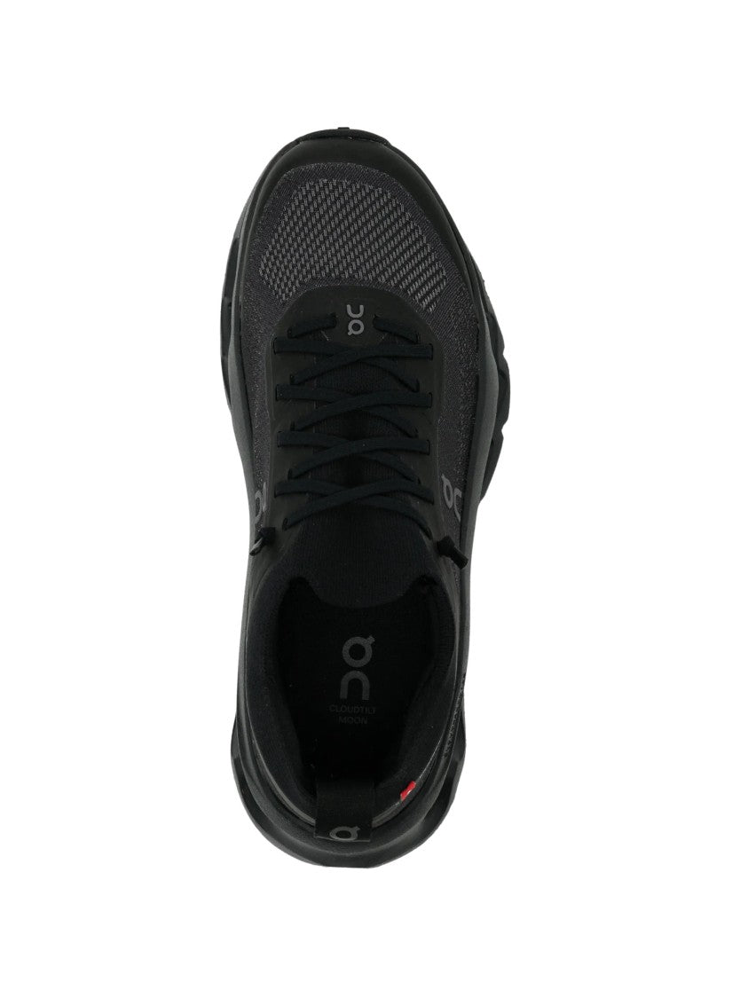 On Cloudtilt Mo Black Knit Speed Lacing Sneakers