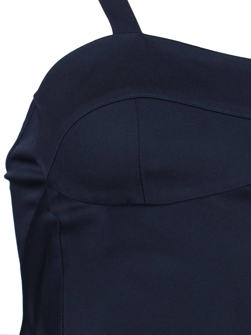 Victoria Beckham Minimalistic Dress With Refined Silhouette