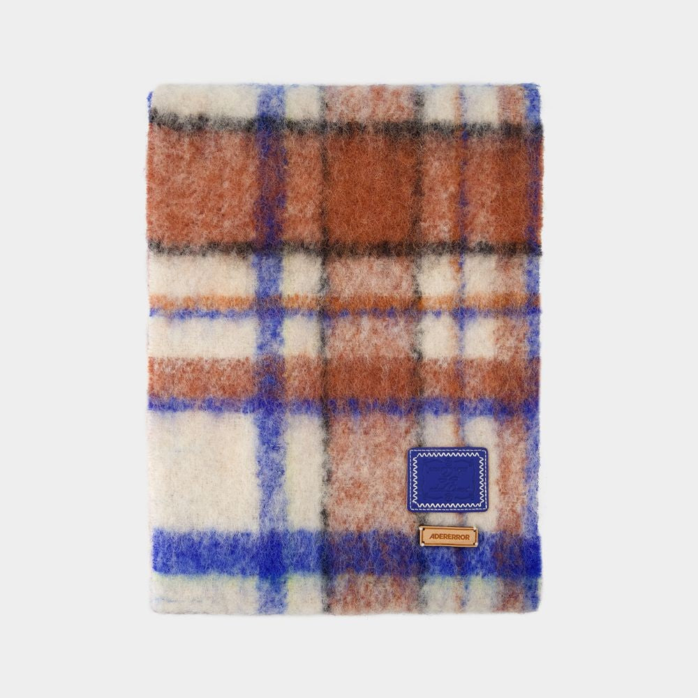 Ader Error Check Scarf - Wool - Ivory