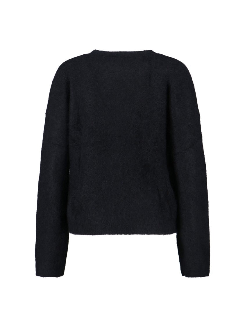 Filippa K "Fluffy" Alpaca-Blend Cardigan – Black
