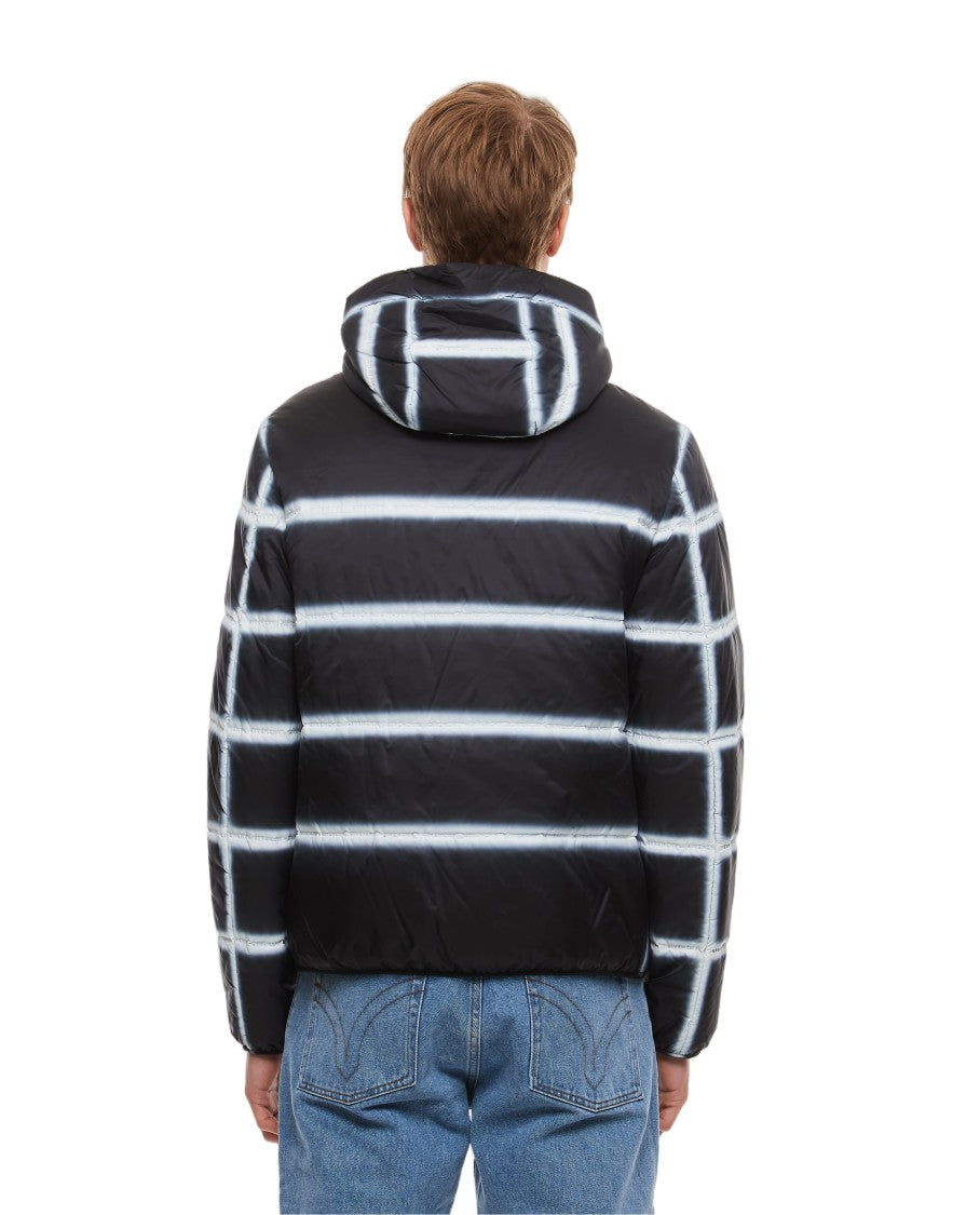 Givenchy Grid-Patterned Nylon Puffer Jacket With Front Zip