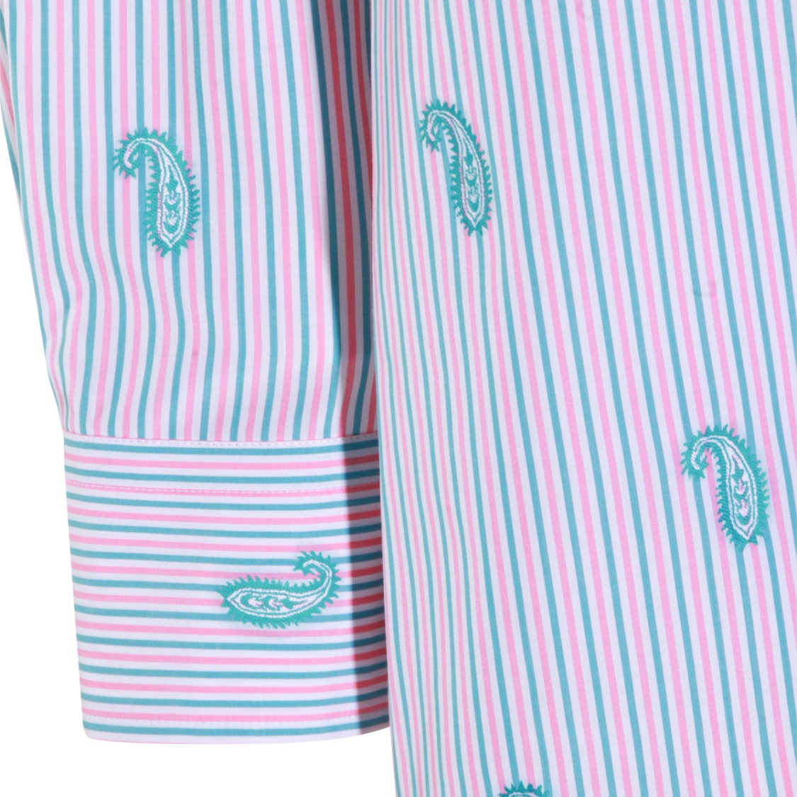 Etro Multicolor Cotton Buttoned Cuffs Shirt