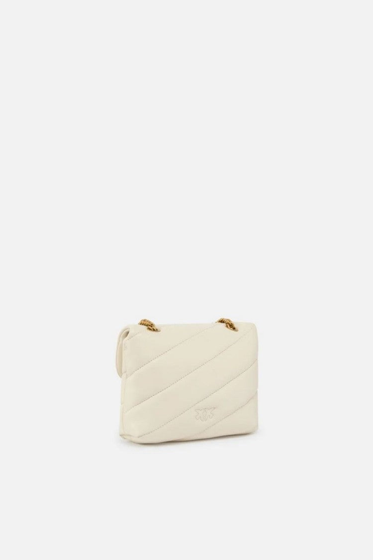 Pinko Quilted Shoulder Bag With Gold Bird Clasp