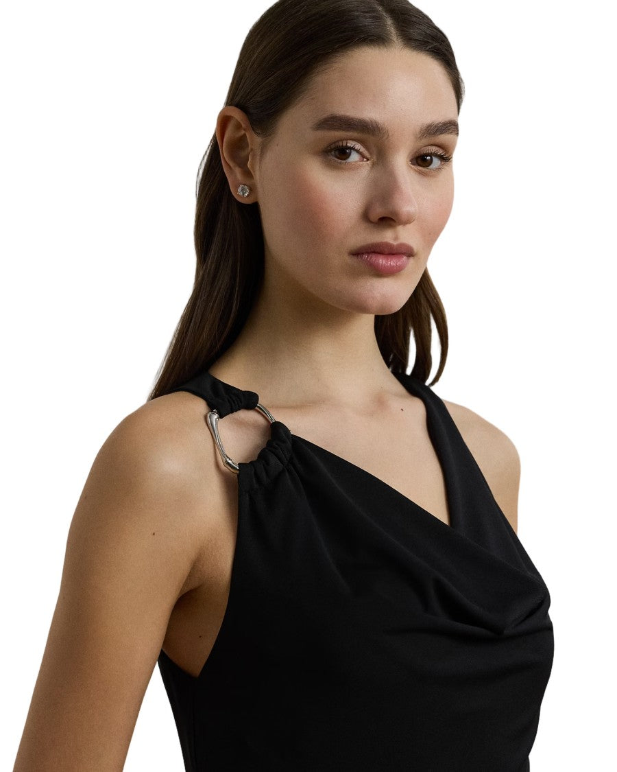 Lauren Ralph Lauren Floor-Length Sleeveless Gown With Draped Neckline