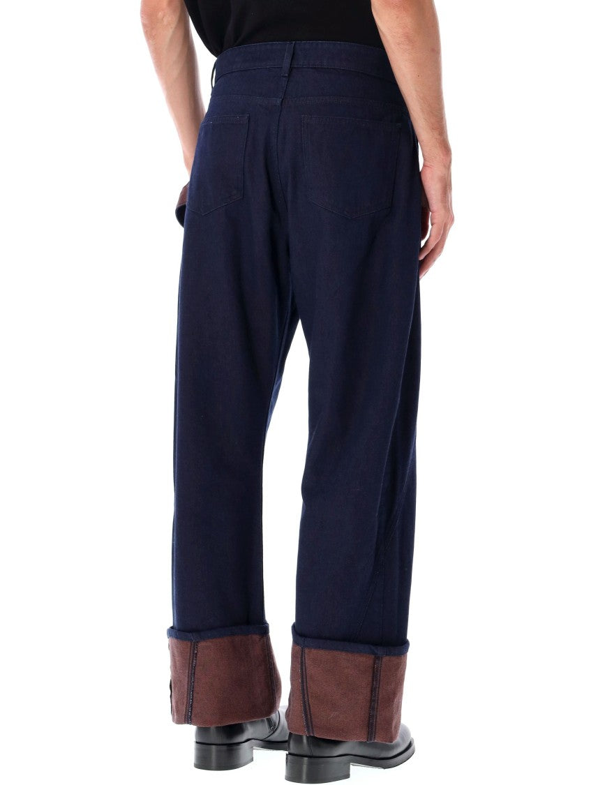 J. W. Anderson Turn-Up Twisted Workwear Jeans