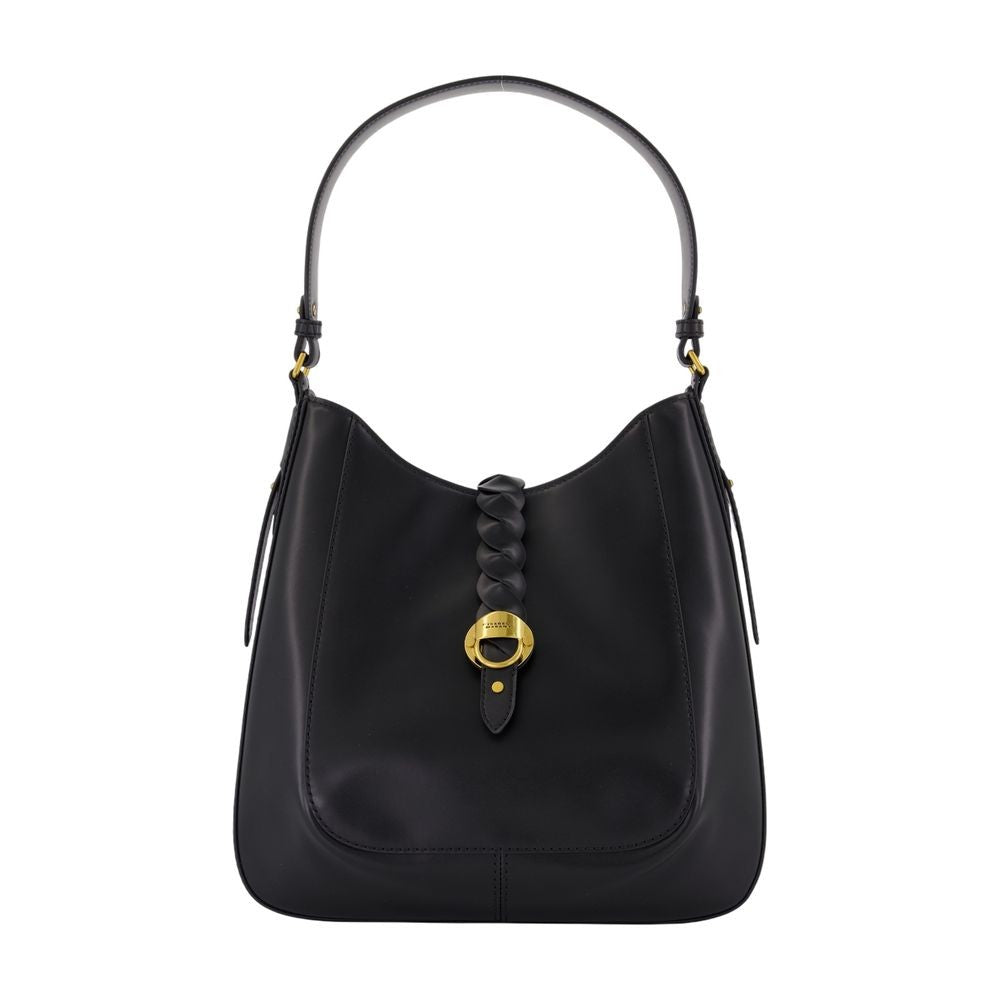 Isabel Marant Structured Calfskin Leather Shoulder Bag