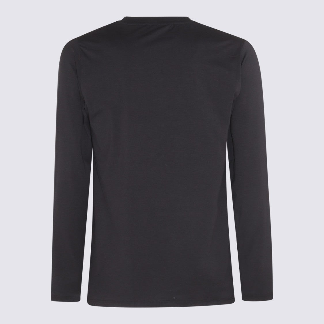 Tom Ford Long-Sleeved Minimalist Crew Neck T-Shirt In Solid Black