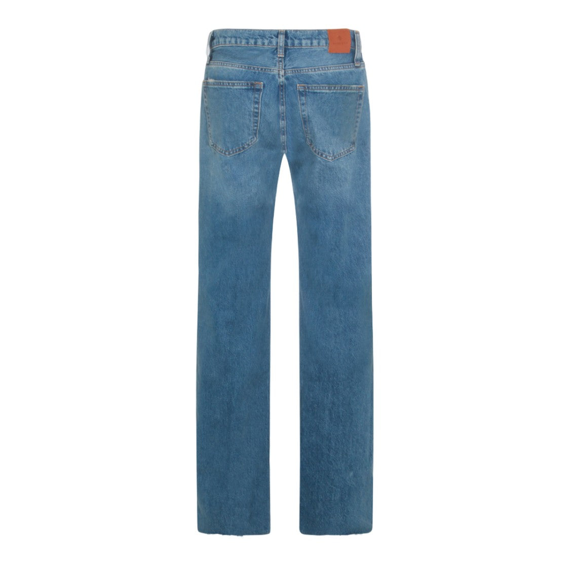 Anine Bing Straight-Leg Denim Jeans With Raw Hems