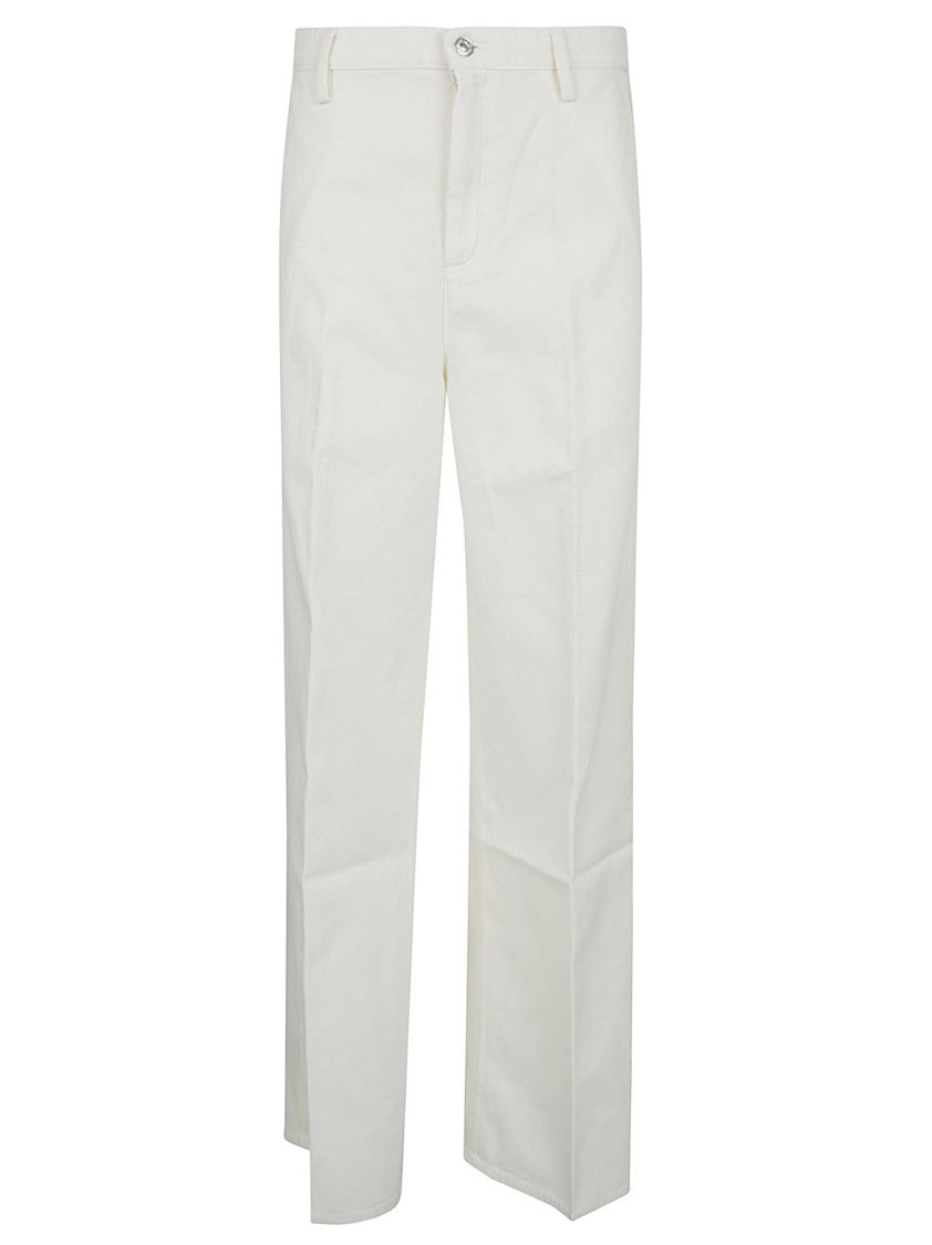 7 For All Mankind High-Waisted Wide Leg Trousers With Front Pleats