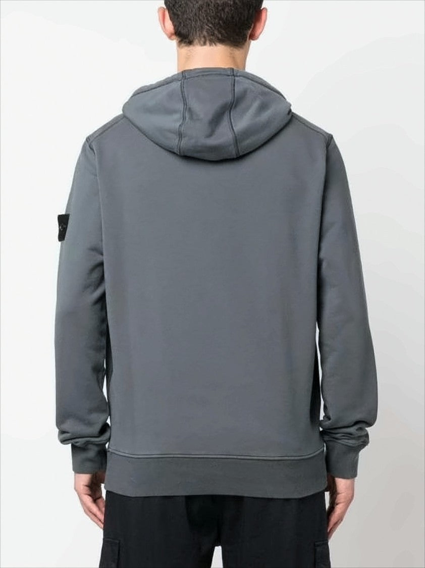 Stone Island Muted Grey Hooded Sweatshirt