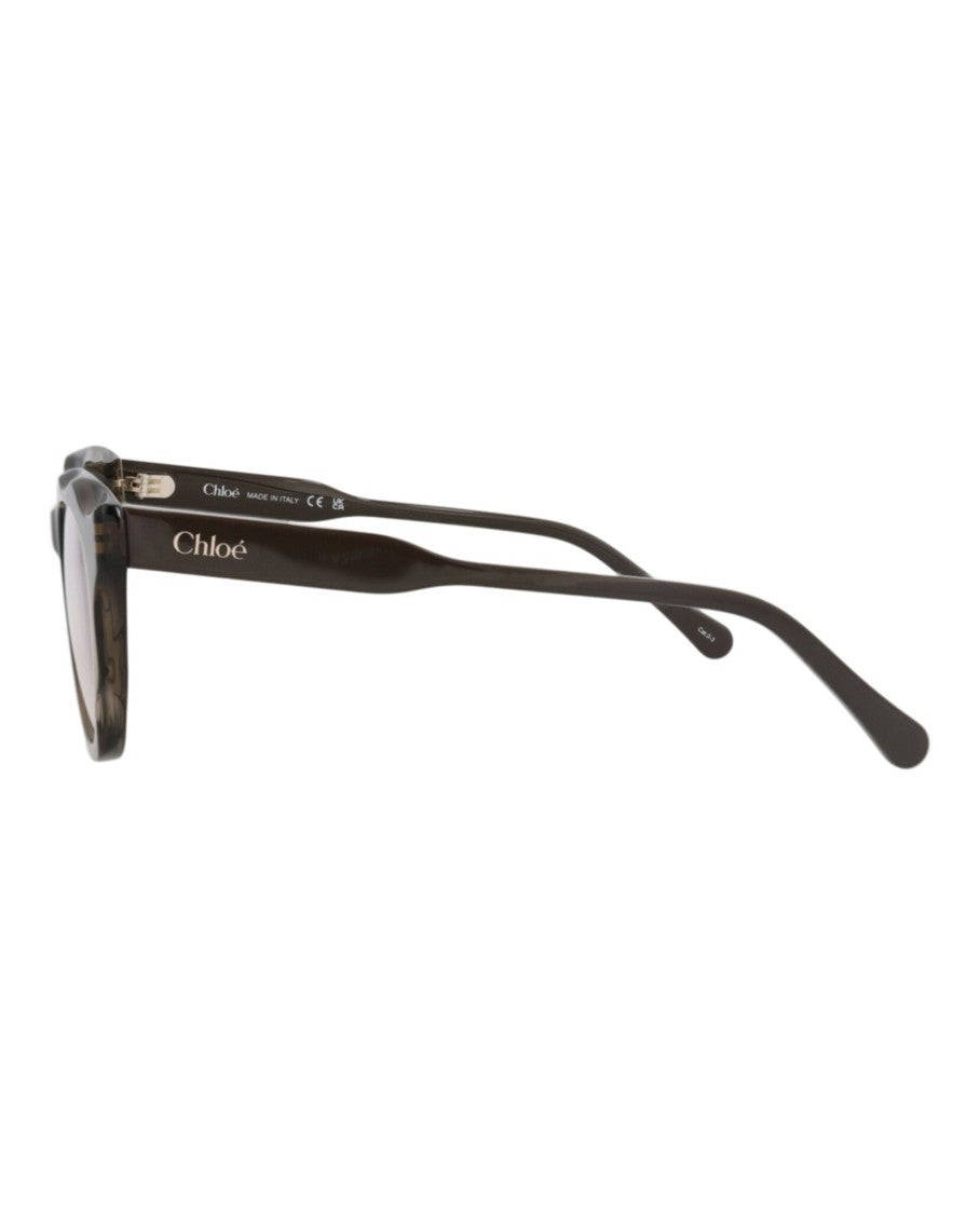 Chloé Round-Frame Recycled Acetate Sunglasses