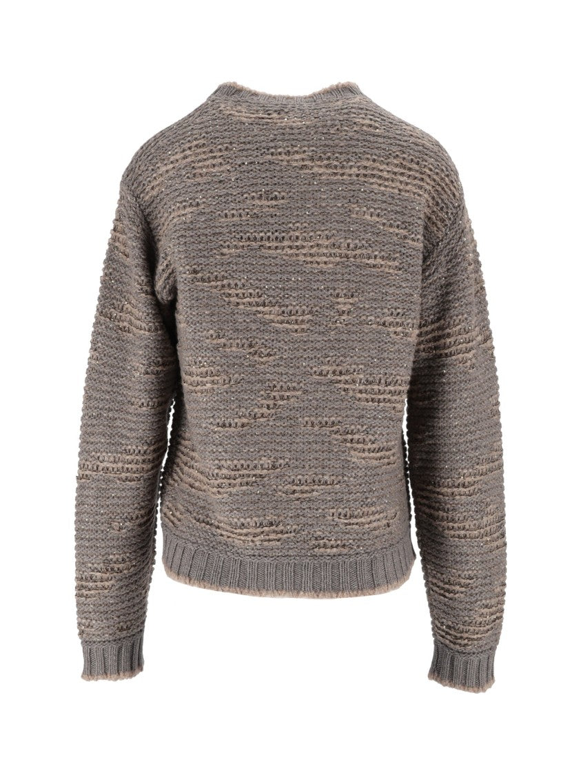 Fabiana Filippi Falcon Textured Crewneck Sweater