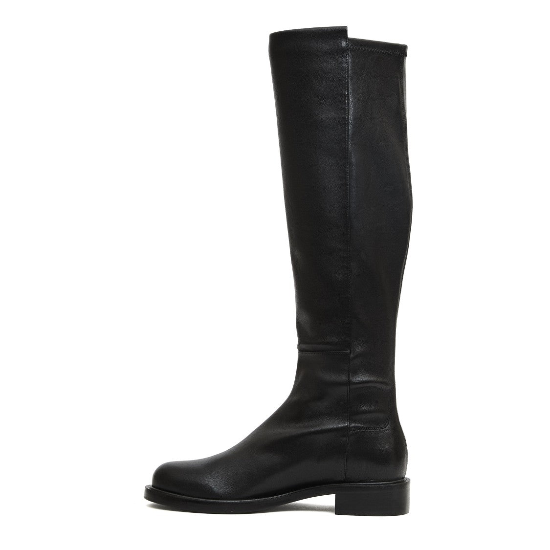 Stuart Weitzman Black Leather Stretch Boot