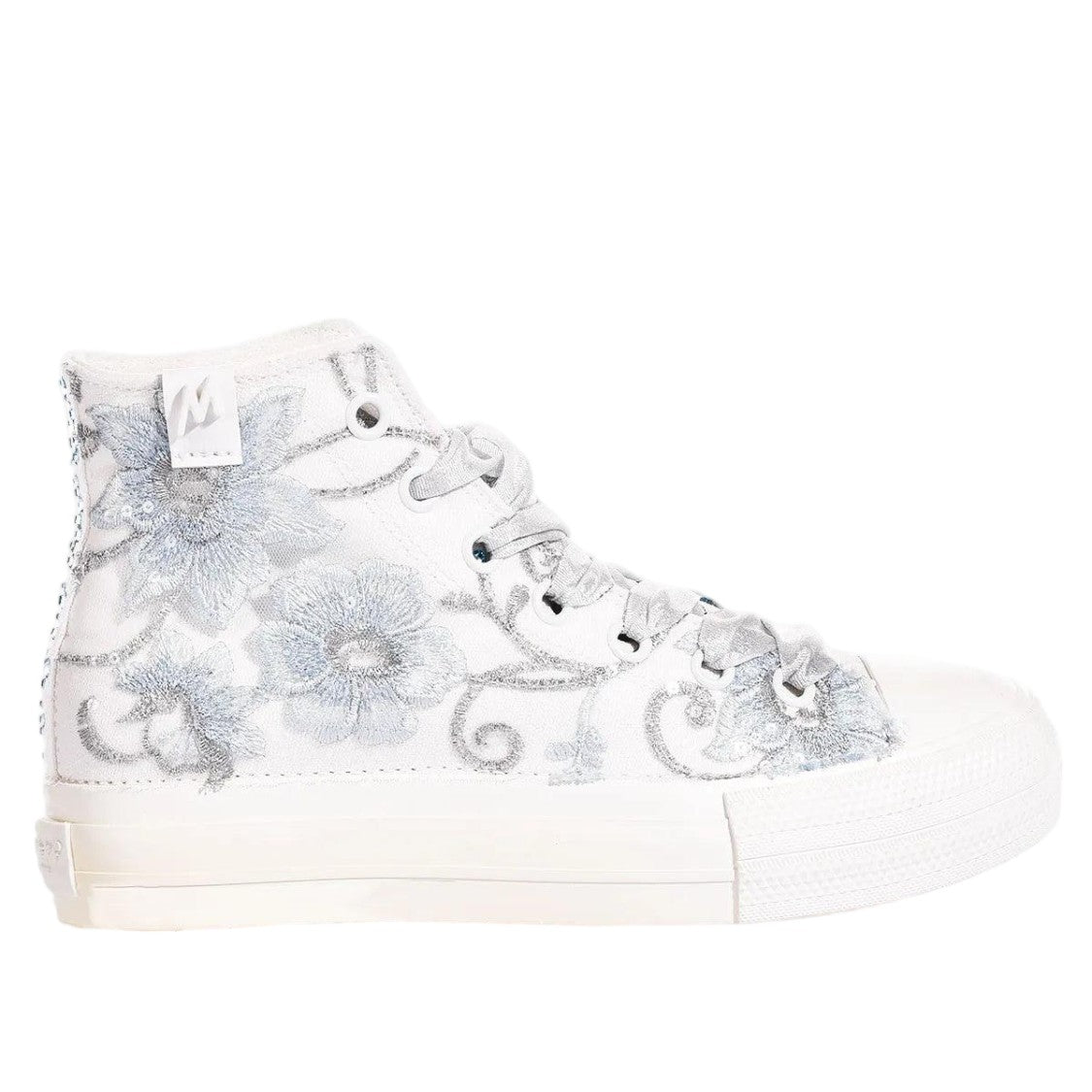 Mimanera Embroidered High-Top Platform Sneakers