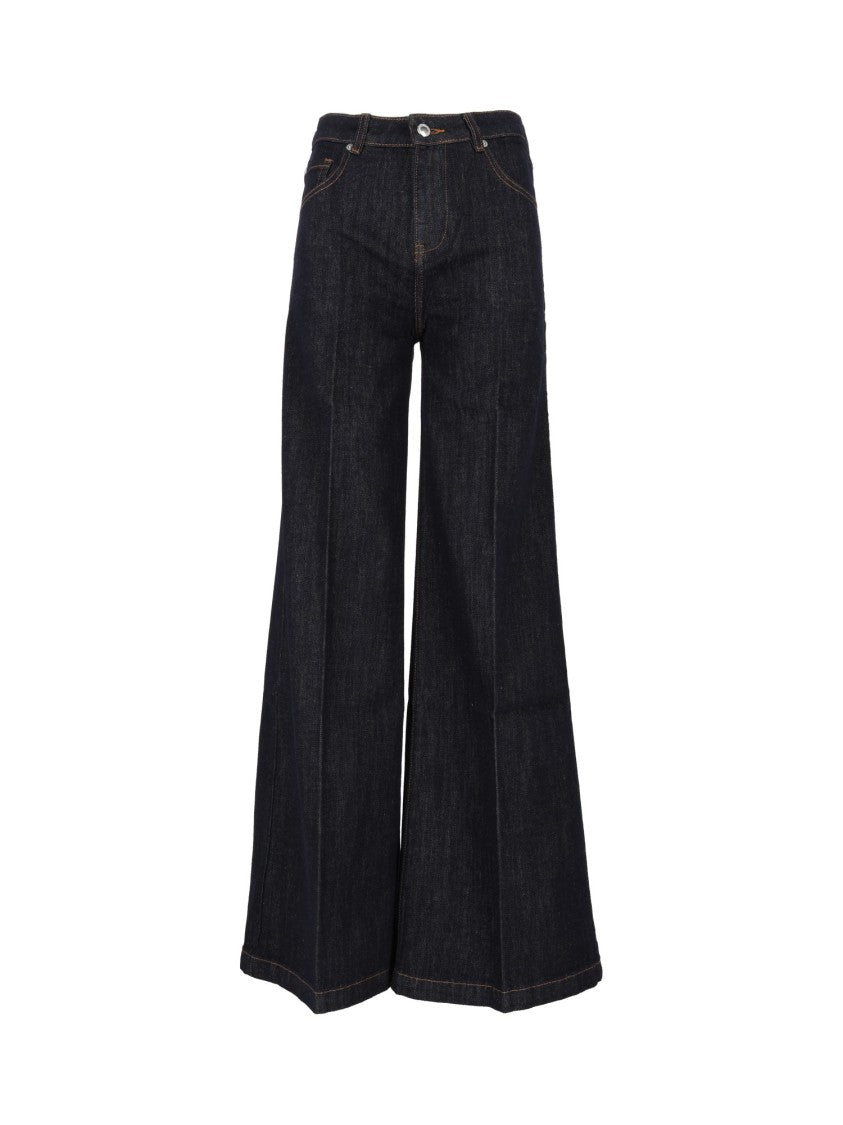 Ermanno Scervino Jeans Basic High-Waisted Wide-Leg Jeans